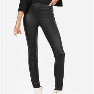 Express Scuba Faux Leather Leggings